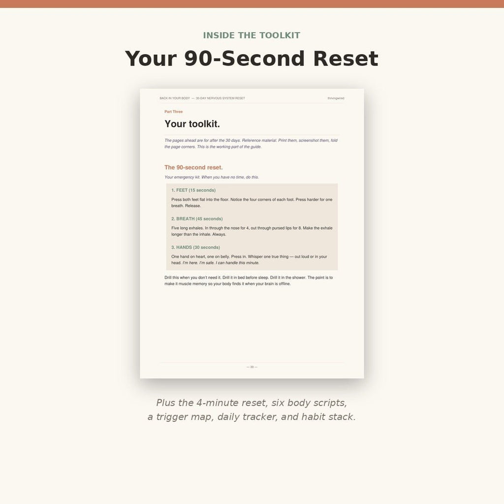 Back in Your Body: A 30 - Day Nervous System Reset - ThrivingWired