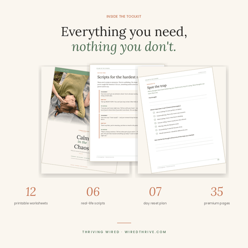 Calm in the Chaos — Teen Anxiety & Resilience Toolkit - ThrivingWired