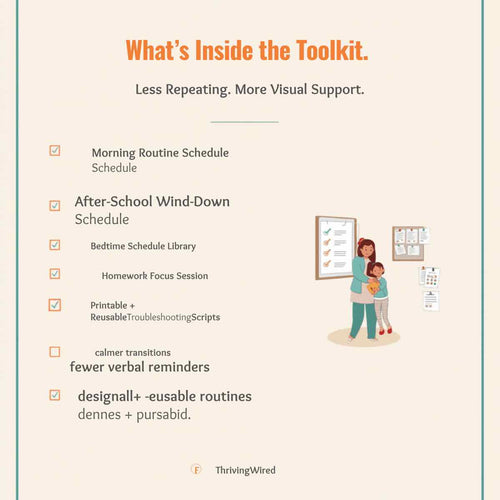 Flexible Routines for Focus & Daily Balance: Visual Schedule Toolkit for Kids - ThrivingWired