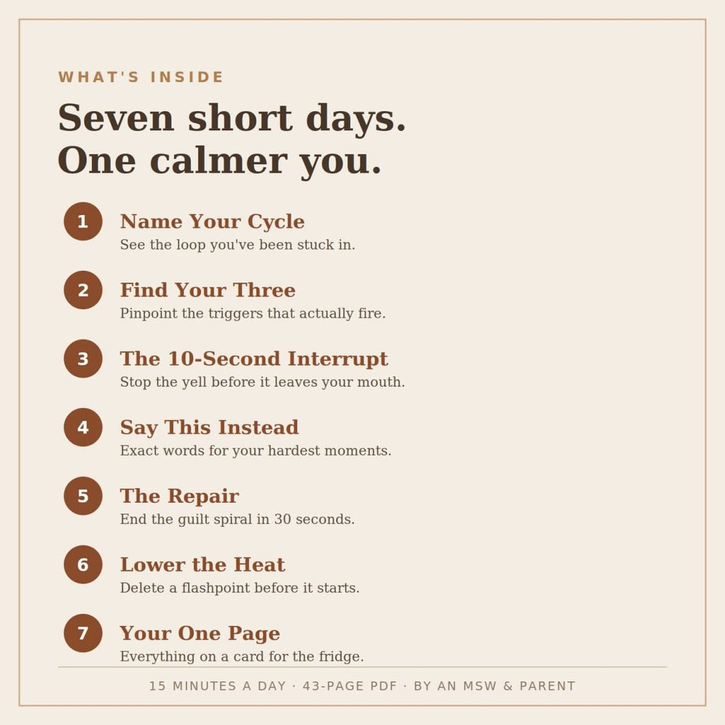 The Last Time You Lose It: A 7 - Day Calm - Parent Reset - ThrivingWired