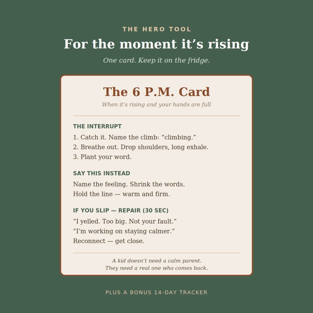 The Last Time You Lose It: A 7 - Day Calm - Parent Reset - ThrivingWired