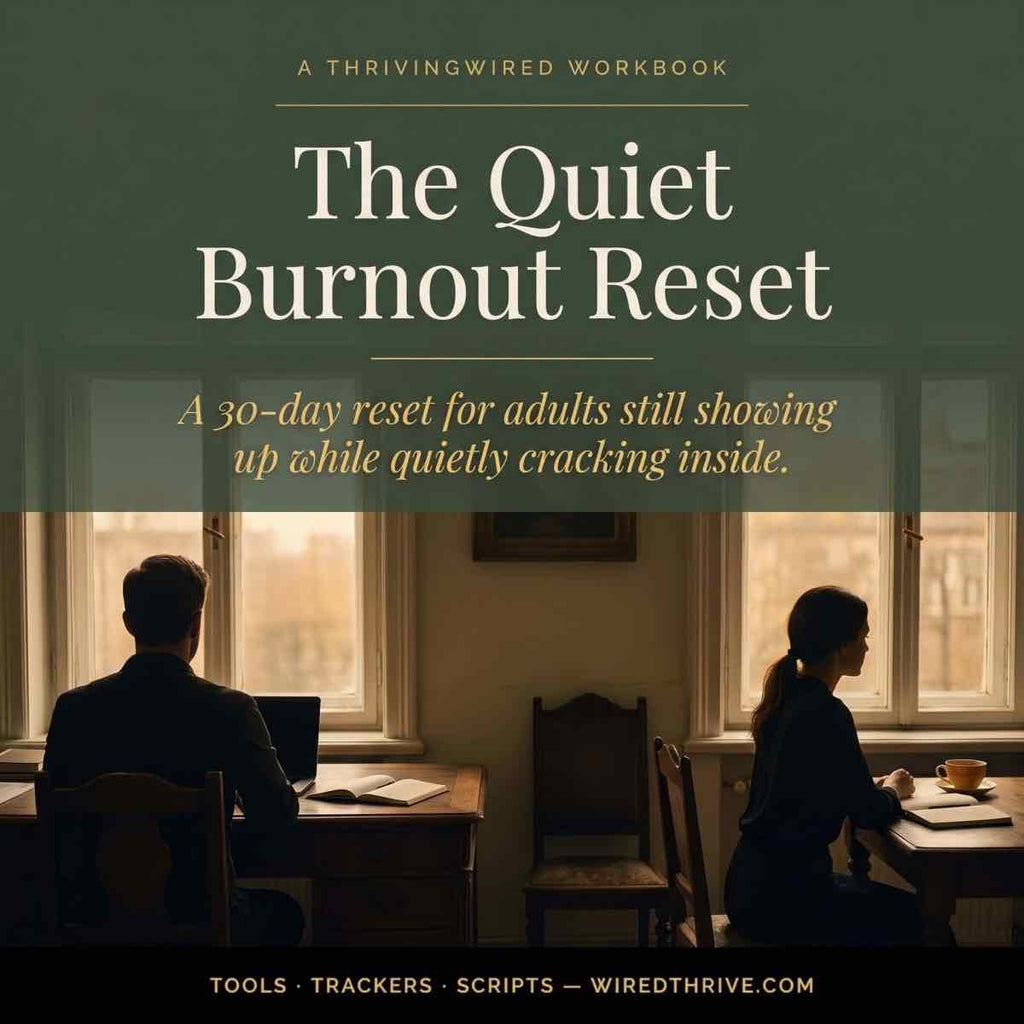 The Quiet Burnout Reset — A 30 - Day Recovery Plan for Adults Who Can't Take Time Off - ThrivingWired