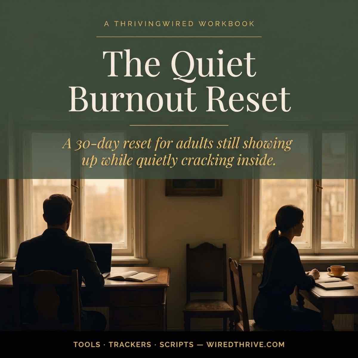 The Quiet Burnout Reset — A 30 - Day Recovery Plan for Adults Who Can't Take Time Off - ThrivingWired