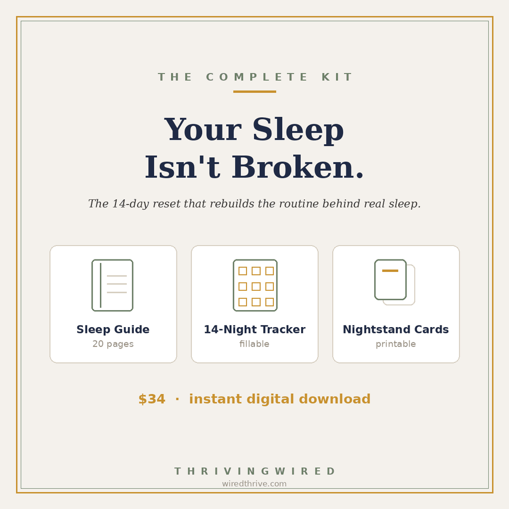 Your Sleep Isn't Broken — The Complete Kit - ThrivingWired