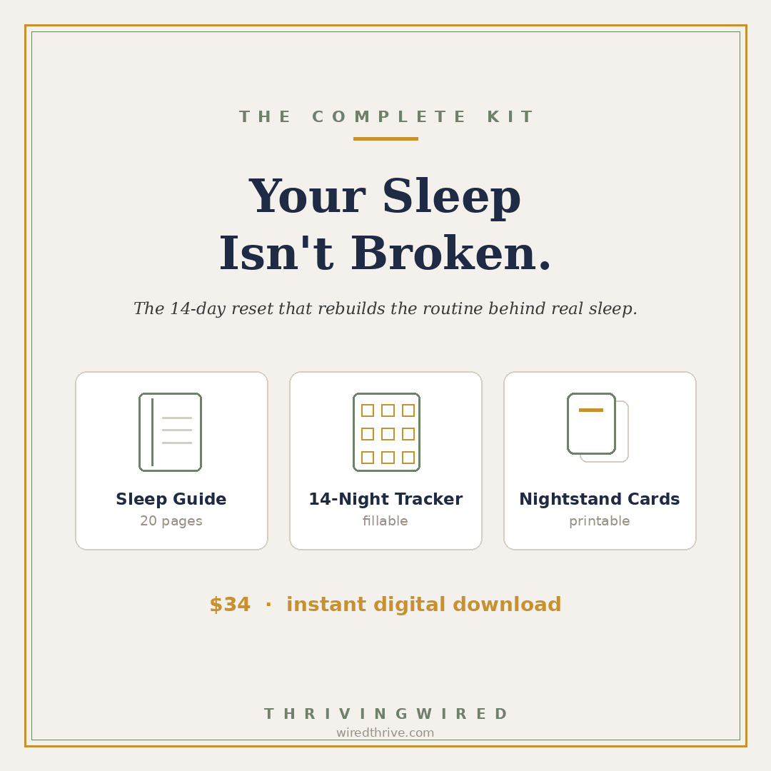 Your Sleep Isn't Broken — The Complete Kit - ThrivingWired