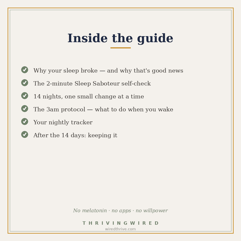 Your Sleep Isn't Broken — The Complete Kit - ThrivingWired