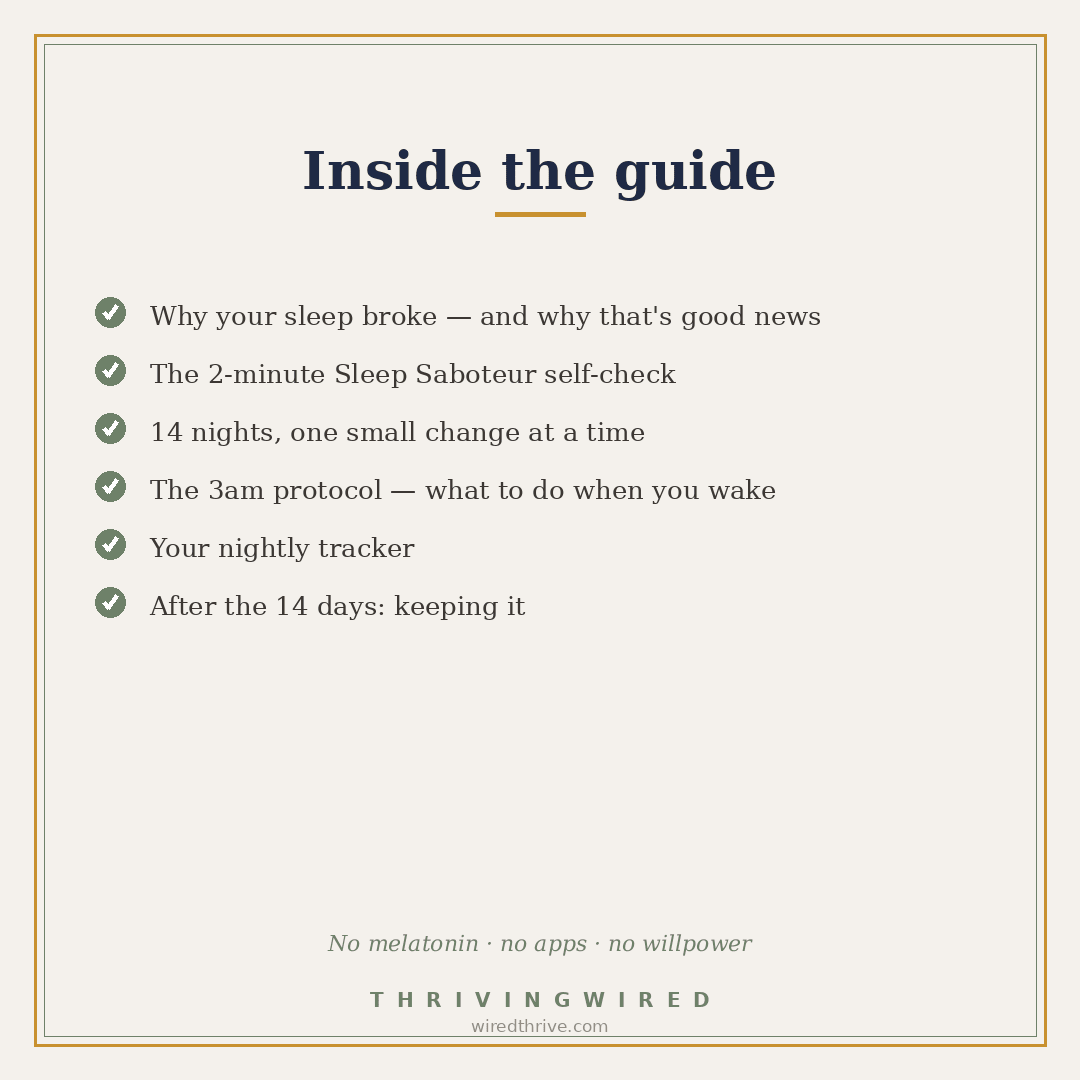 Your Sleep Isn't Broken — The Complete Kit - ThrivingWired